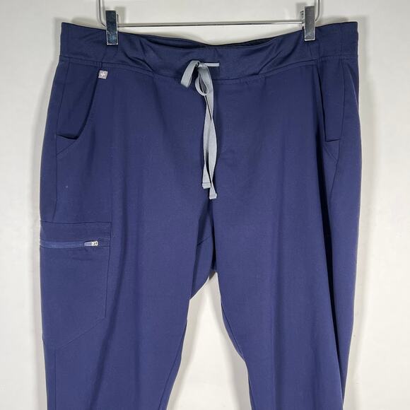 Figs Women's Zamora Jogger Scrub Pants Navy Blue XLt Slim Fit Medical Workwear - Picture 4 of 7